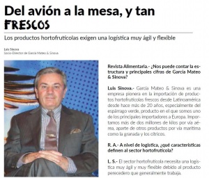 Entrevista con Luis Sinova en la Revista Alimentaria. Algunas respuestas